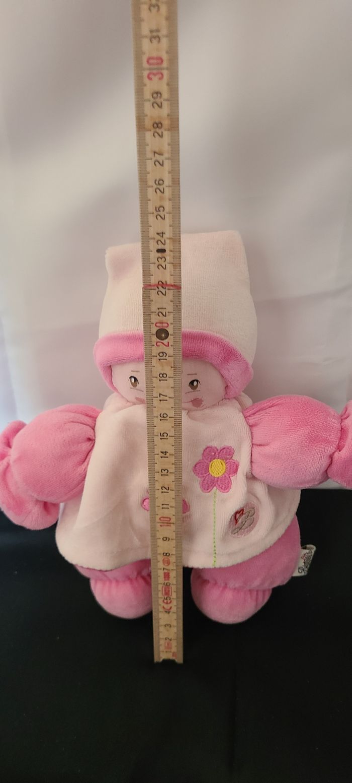 Doudou lutin poupée rose fleurs BESTEVER 2013 - photo numéro 2