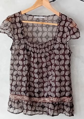Jolie blouse légère marron