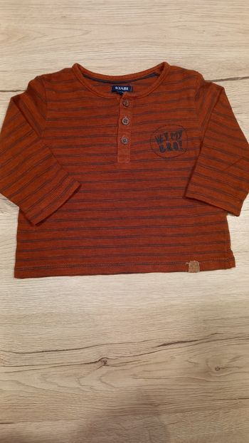 Tee-shirt 6 mois longues manches 