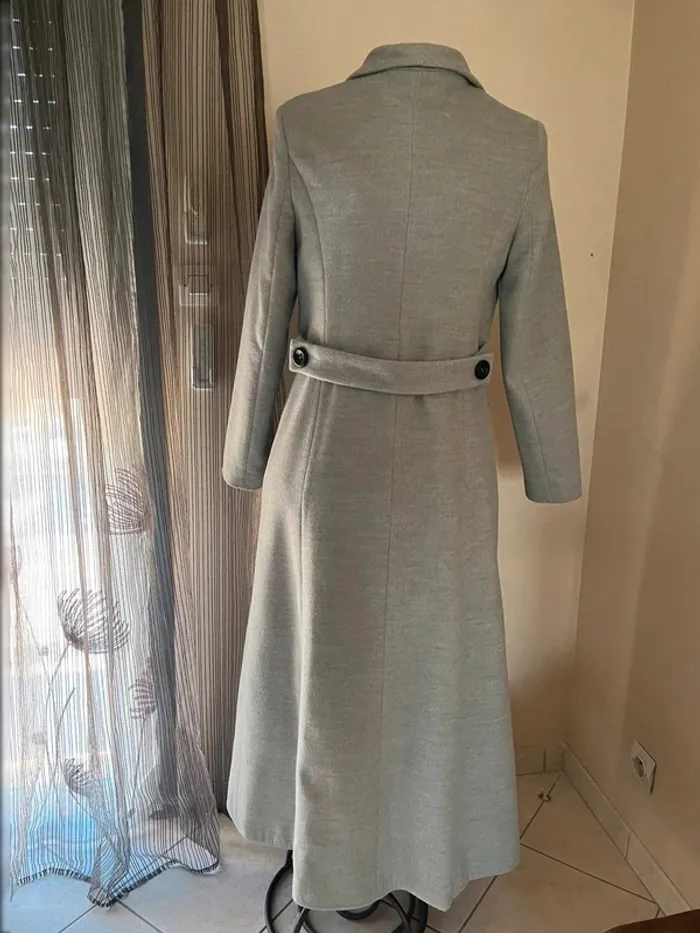 Manteau long femme gris Taille L - 40 - photo numéro 7