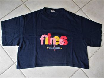 T-shirt court manches courtes femme Fitness – Taille S/M