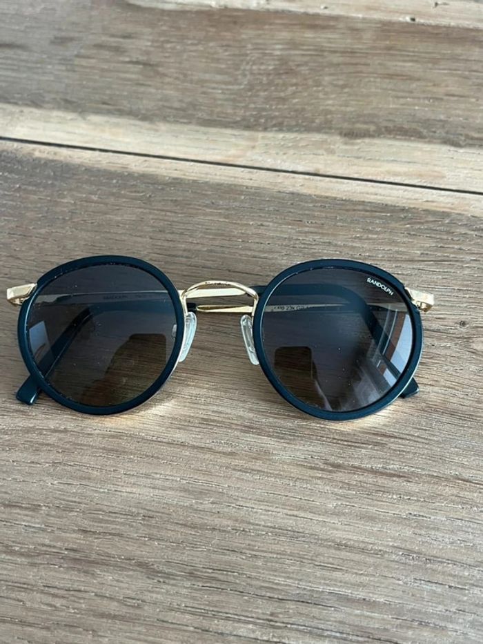 Lunettes de soleil rondes noires Randolph