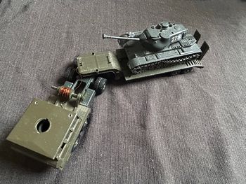 Ensemble Militaire Vintage Solido : Camion Porte-Char et Char Patton M-47