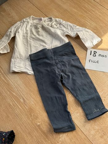 Ensemble pantalon + t shirt manches longues