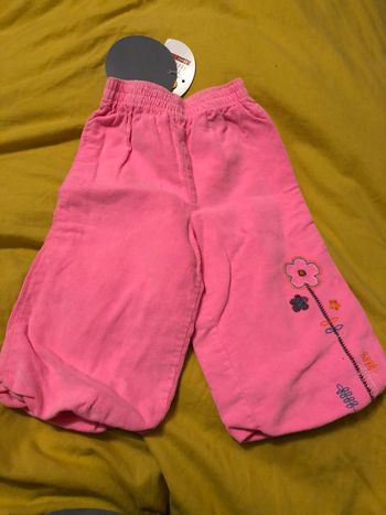 Pantalon velours type sarouel fille 6 mois orchestra