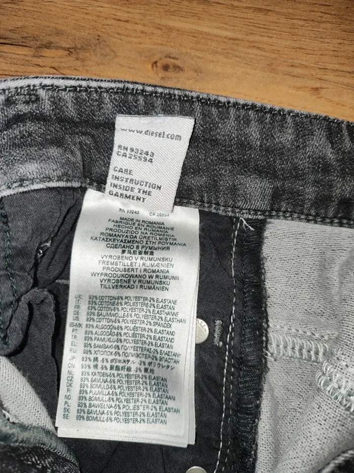 Jean skinny Diesel gris - Taille 36 - photo numéro 6