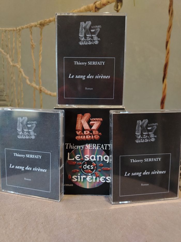 Coffret K7 VDB Livres Audio Thierry Serfaty Le Sang des Sirènes Vintage - photo numéro 4