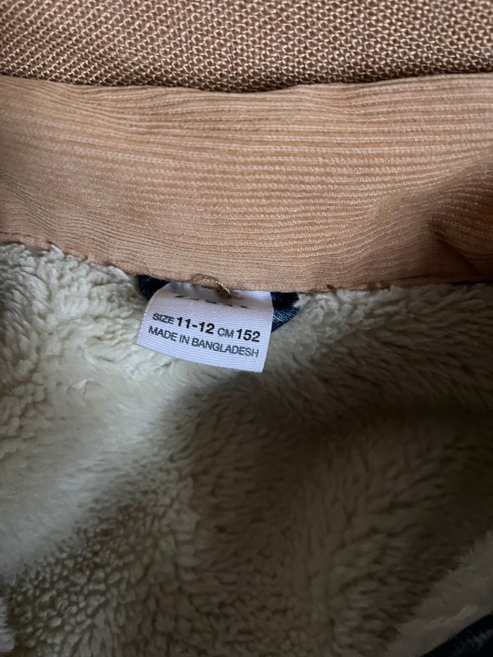Veste en jean doublé Zara, taille 11 12 ans - photo numéro 2