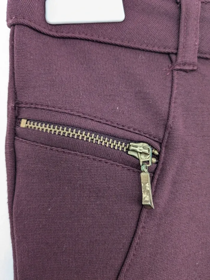 Pantalon skinny jegging violet prune promod taille 36 / taille 1 en très bon état - photo numéro 7