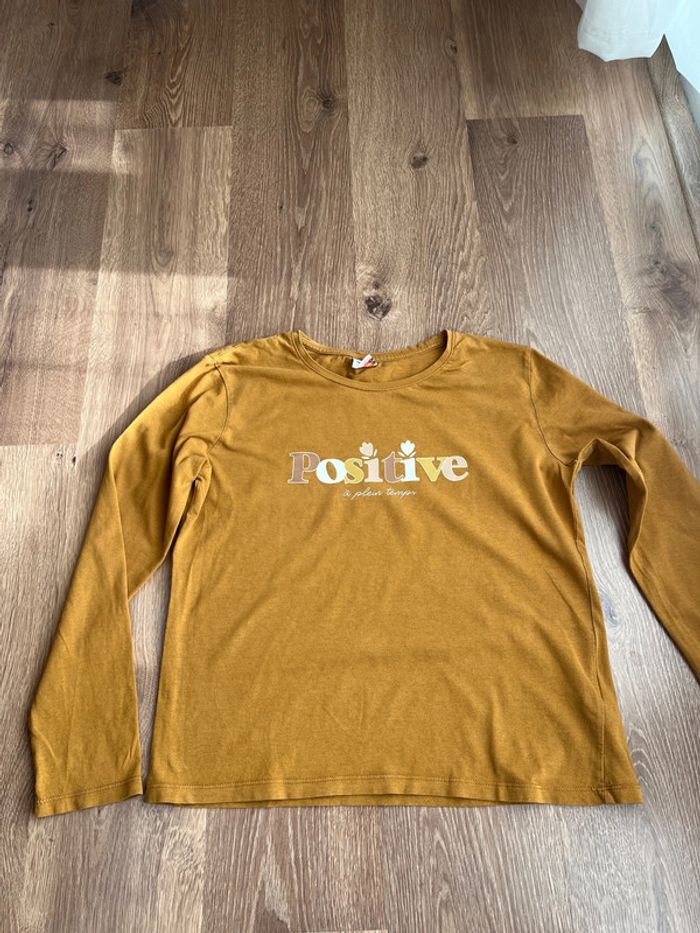 Tee shirt fille manches longues TAO 14 ans