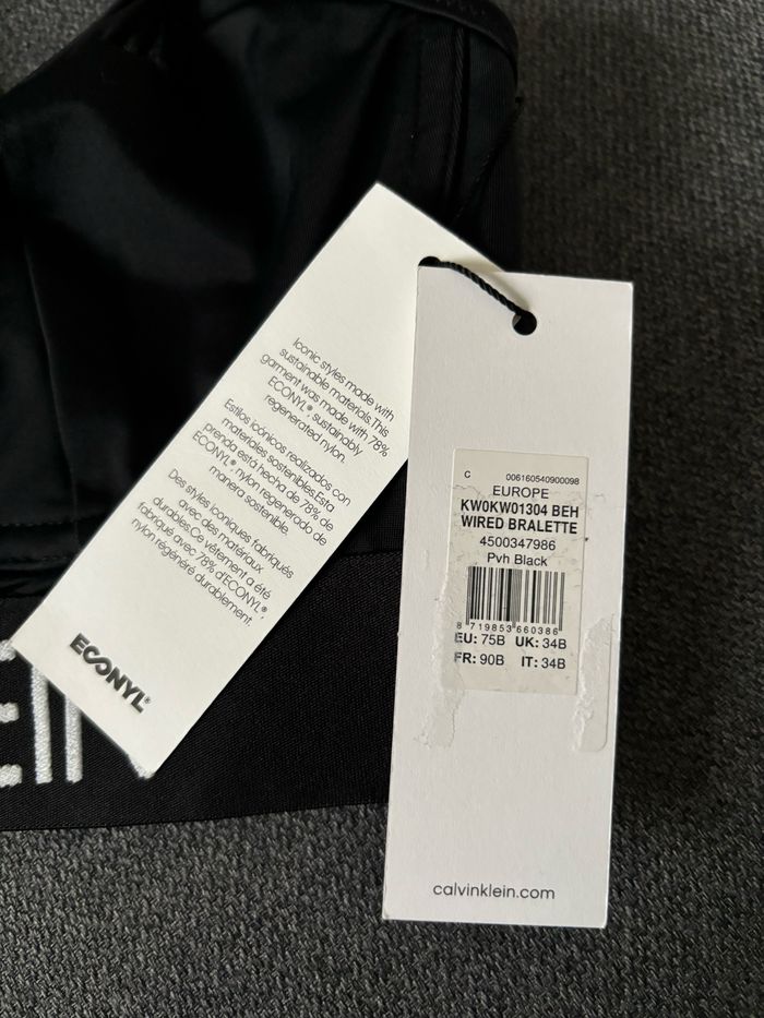 Haut de maillot de bain noir Calvin Klein - photo numéro 5