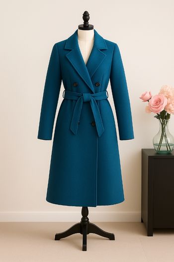 Manteau bleu canard