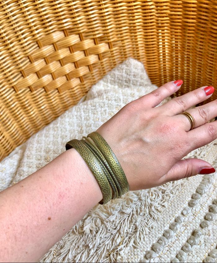 💜 Lot bracelet en métal doré 💜 - photo numéro 4