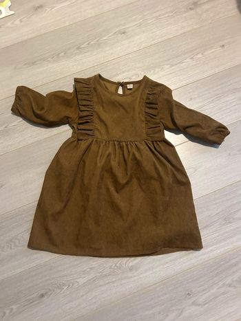Robe brune velours