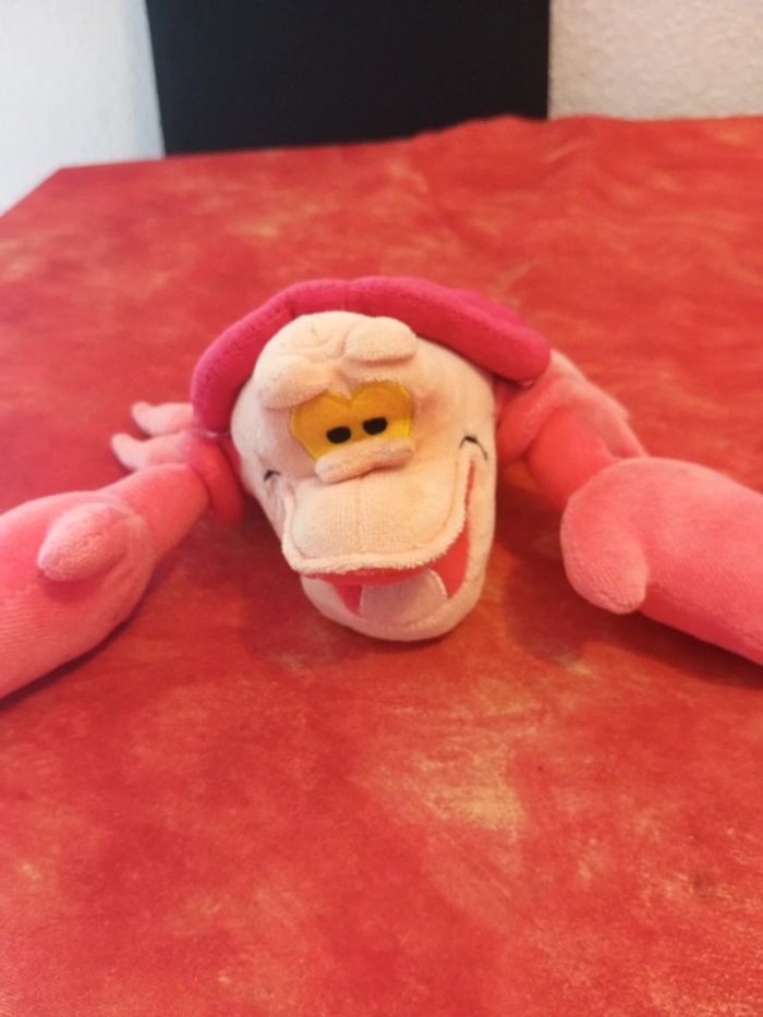 Peluche Sébastien le crabe, ami d'Ariel Disney Simba