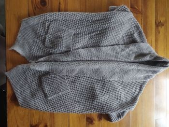 Numéro 45 - gilet gris/beige