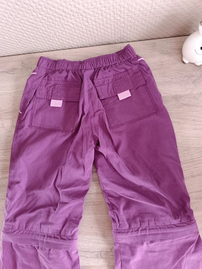 Pantalon pantashort violet fille 4 ans - photo numéro 5