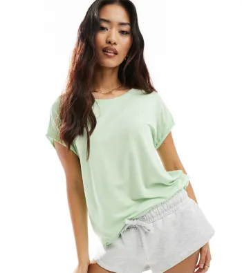 T-shirt Vero Moda à col rond - Vert pastel Taille L Neuf