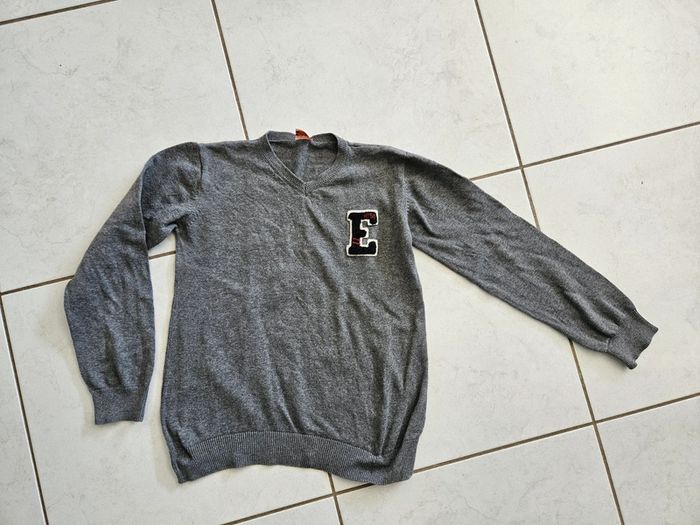 Pull col V garçon Tao 12 ans u28