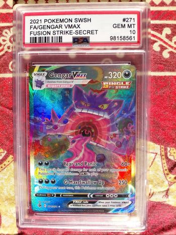 Carte Pokémon Gengar VMAX Secret Rare – PSA 10 GEM MINT