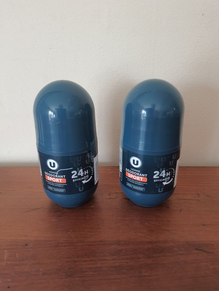 Lot de 2 déodorants  sport homme U
