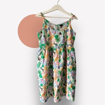 Robe été fille Kiabi – imprimé tropical coloré – taille 8 ans