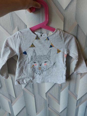 tee shirt gris renard