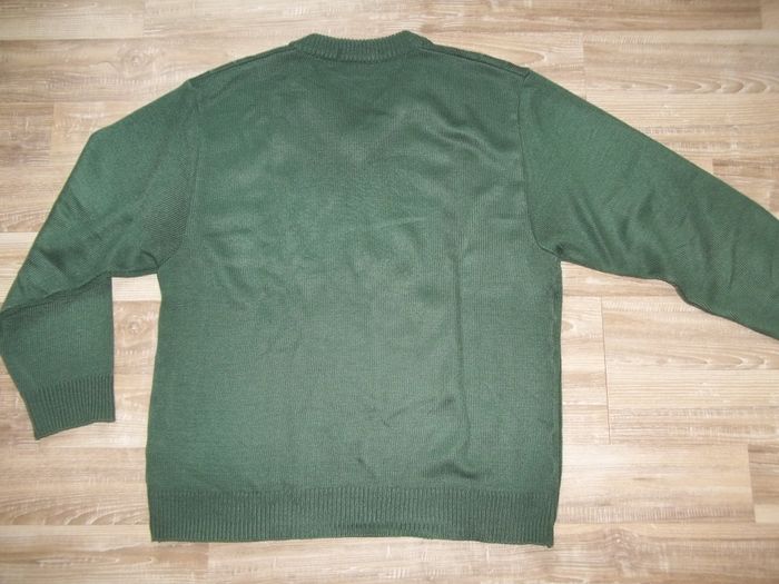 Pull col V vert bouteille Bertrand d'Arley (J-XL) - photo numéro 4