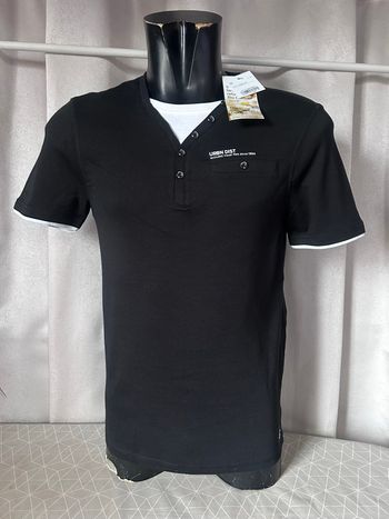 T-shirt noir et blanc M C&A Angelo Litrico