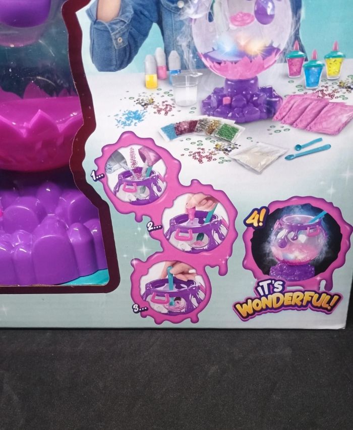 Magnifique chaudron slime fumé et lumière neuve prêt à être offert - photo numéro 2