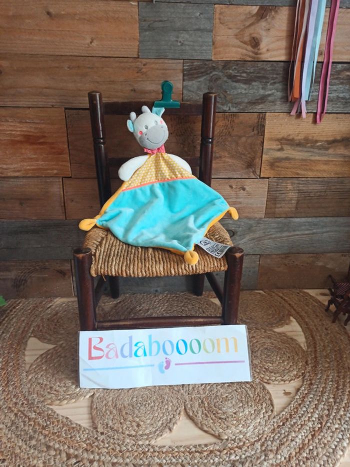 Doudou girafe mots d'enfant tbe