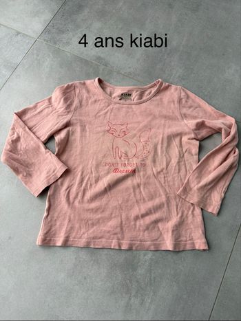 Tee shirt 4 ans renard 