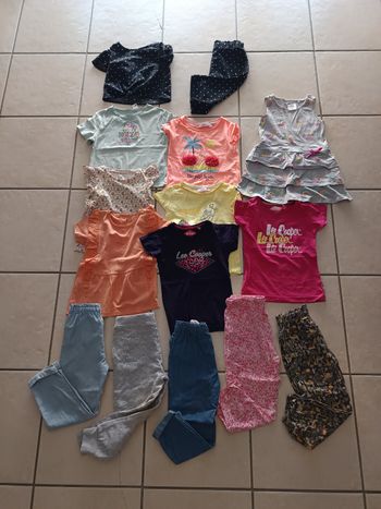 Lot vêtements fille 98-104 cm multimarques