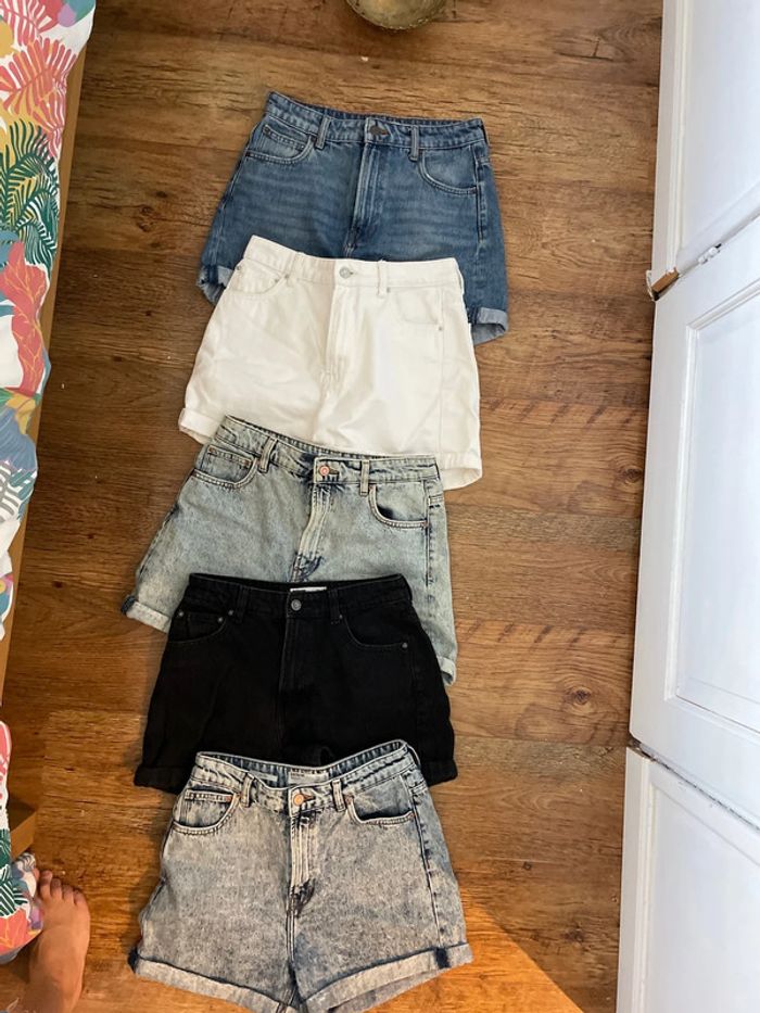 Lot de 5 shorts en jean Bershka 38