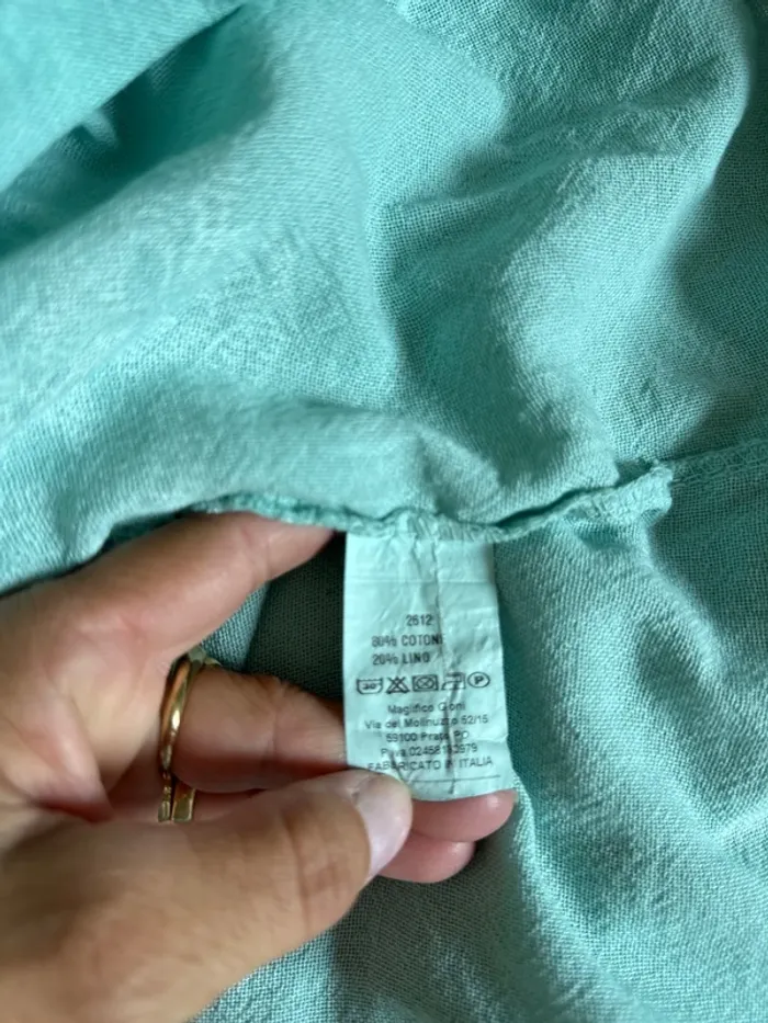 Jolie blouse en coton et lin femme - photo numéro 5