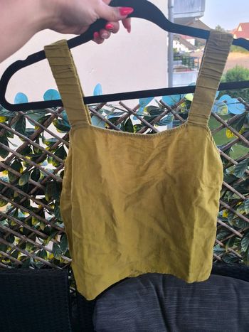 Débardeur lin vert , taille 38 , neuf, femme