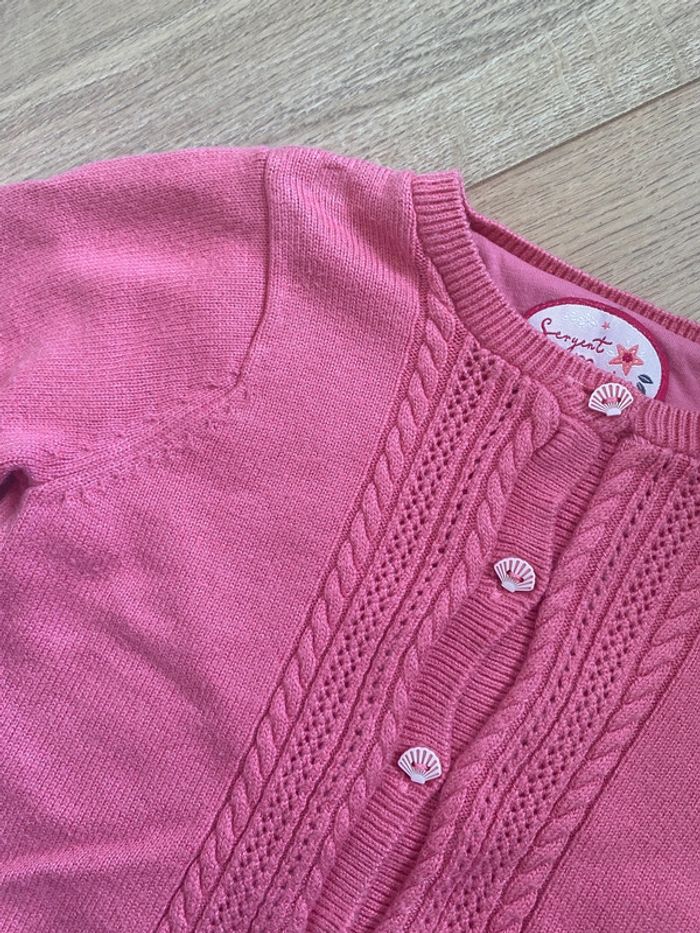 Gilet sergent major rose avec hippocampe - photo numéro 5
