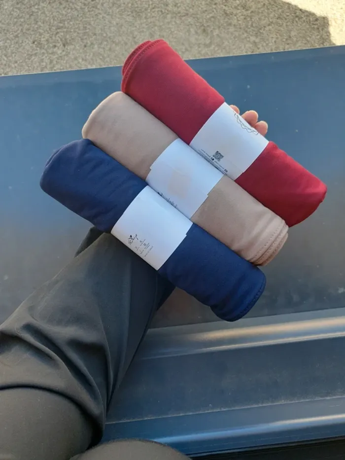 3 voiles hijabs en jersey premium luxe - photo numéro 7