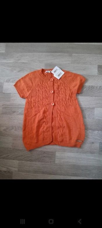 Gilet orange 8 ans