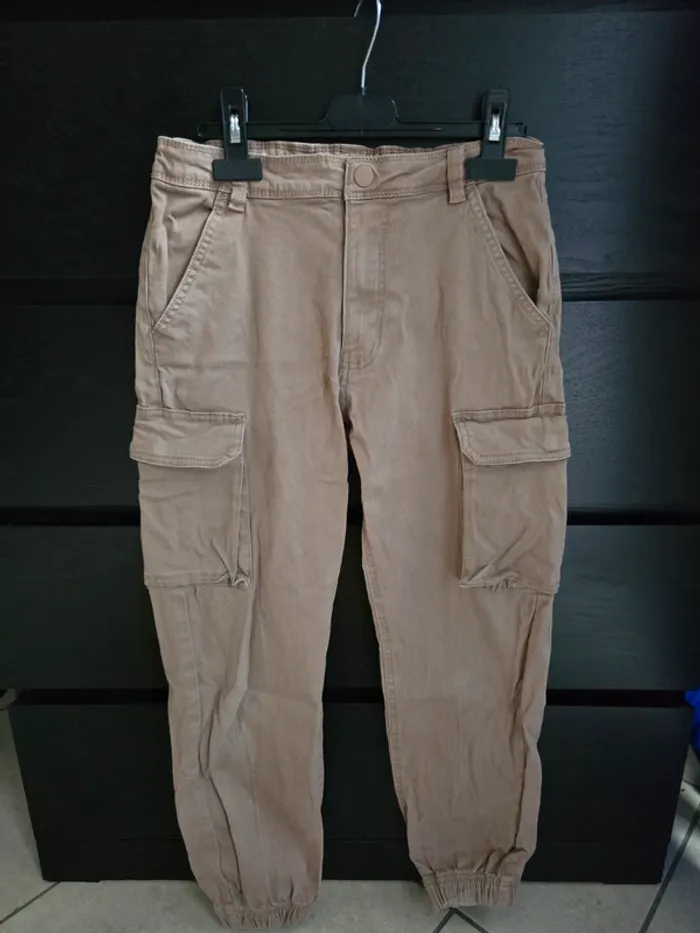 pantalon cargo beige Orchestra