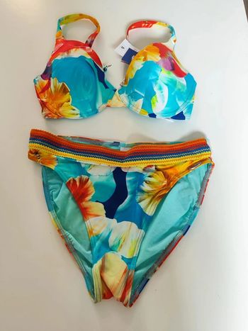 Maillot de bain deux pièces multicolore Sunflair Taille bas 40 Taille haut 85E