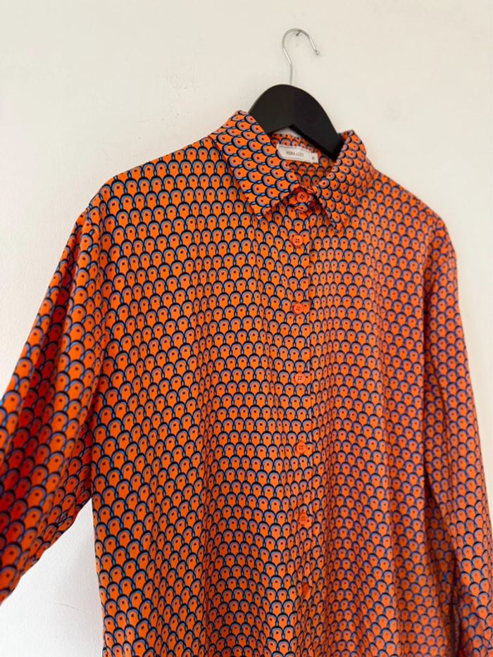 Blouse chemisier fluide orange Vera & Lucy Taille M - photo numéro 3
