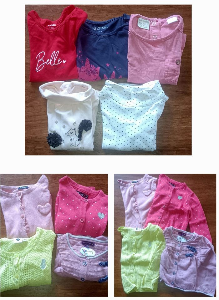 Lot vêtement fille 12 mois - 56 pièces - photo numéro 3
