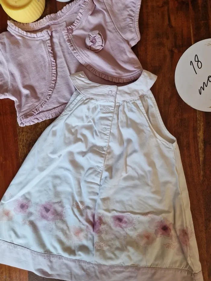 Ensemble robe longue sans manches + boléro manches courtes - photo numéro 2