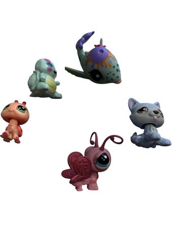 Lot de 5 figurines Littlest PetShop Hasbro
