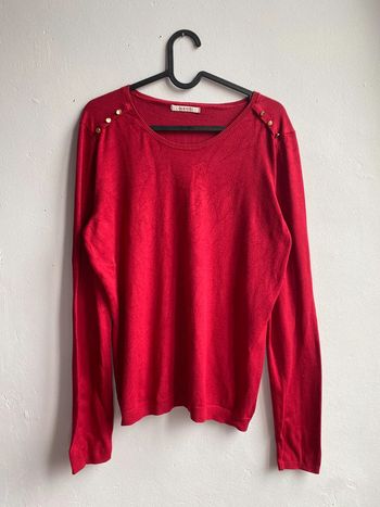 Pull rouge léger Camaïeu taille L