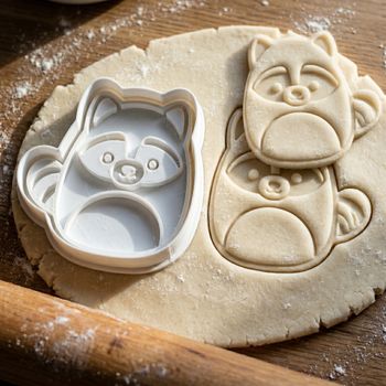 Emporte-pièce Raton Laveur Kawaii - Découpoir Biscuit Sablé Pâte à Sucre