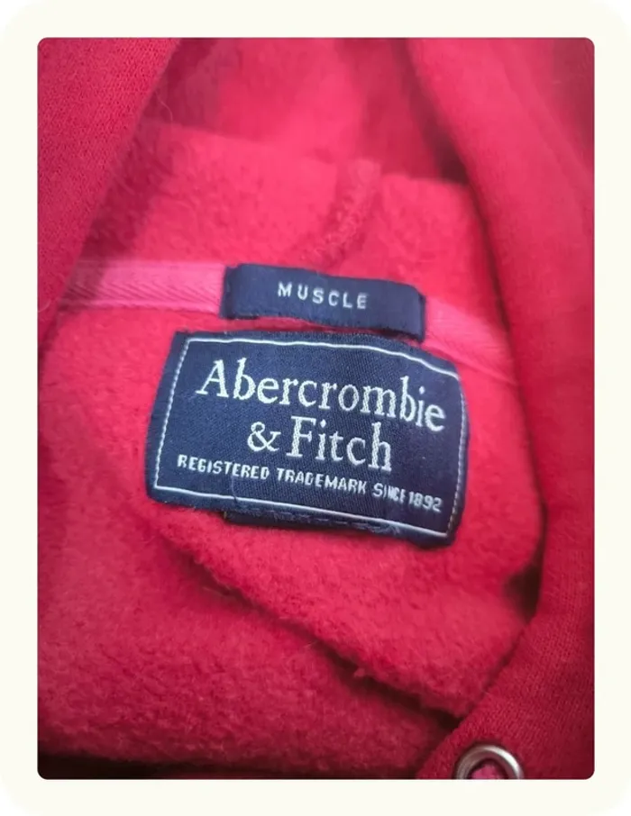 Pull sweat à a capuche effet polaire homme Abercrombie & Fitch Taille - photo numéro 6