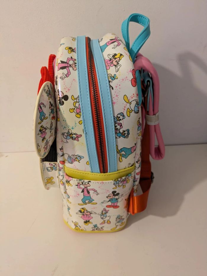 Sac à dos Loungefly Mickey Minnie 100 ans avec ears - photo numéro 2