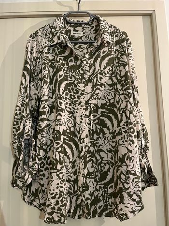 Blouse manche longue fleur